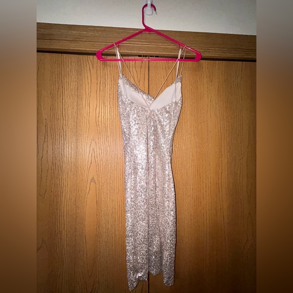 windsor homecoming dress. size 6. champagne/gold color - Picture 2 of 7